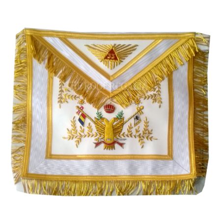AASR Scottish rite 33rd degree apron handmade