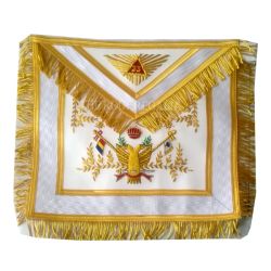 AASR Scottish rite 33rd degree apron handmade