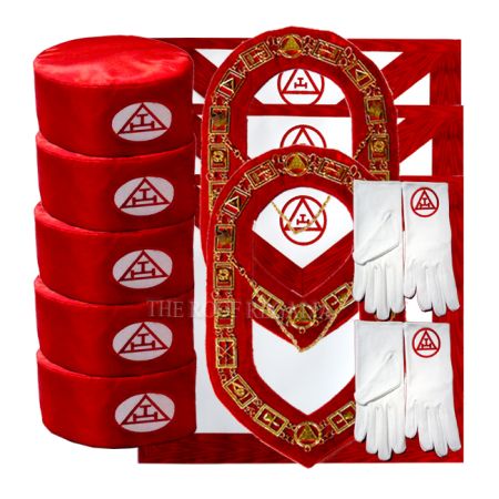 Royal Arch Apron with gloves and crown set