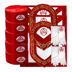 Royal Arch Apron with gloves and crown set
