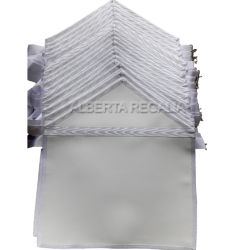 French style White Apron Double flap