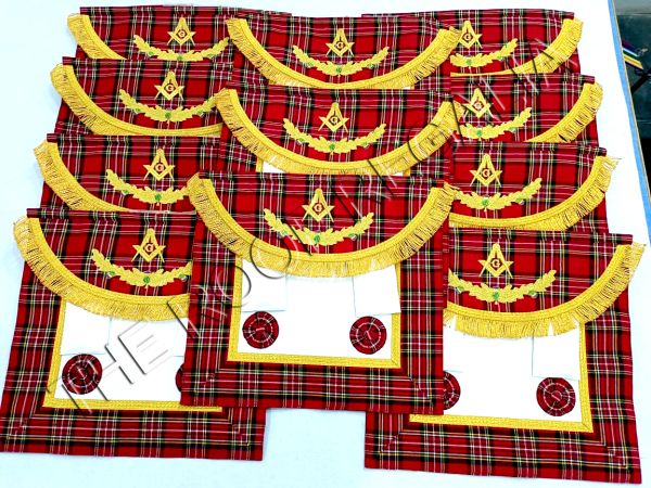 Masonic Scottish rite Tartan Aprons