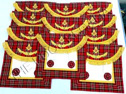 Masonic Scottish rite Tartan Aprons
