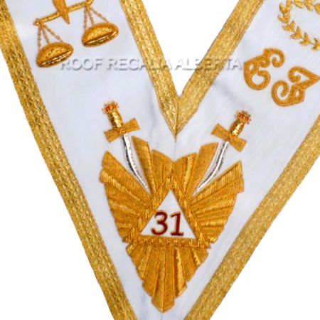 Scottish rite 31 degree Collar handmade #3