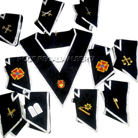 Scottish rite 30 degree officer collar